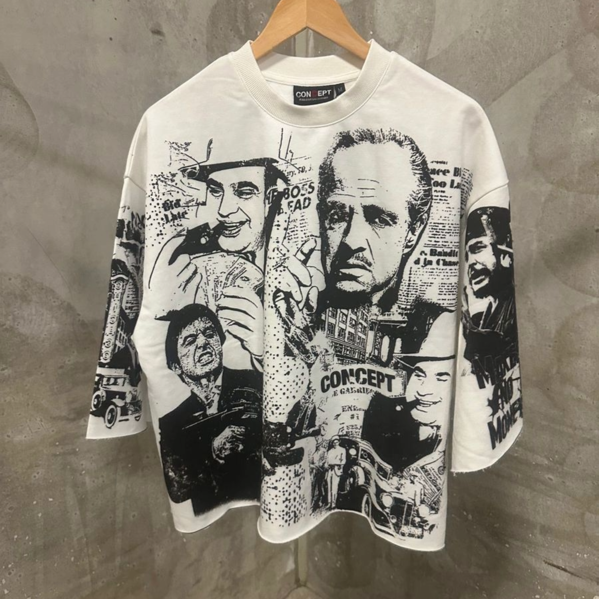 CONCEPT 'SACRED $' CROP TEE