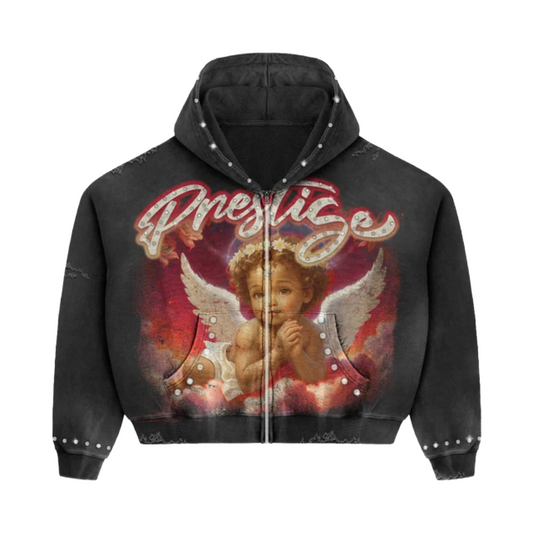 PRESTIGE BLK/RED ANGEL HOODIE