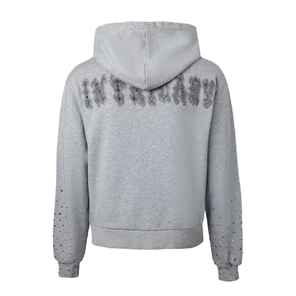 LOST INTRICACY ASH GREY PATCH ZIP-UP