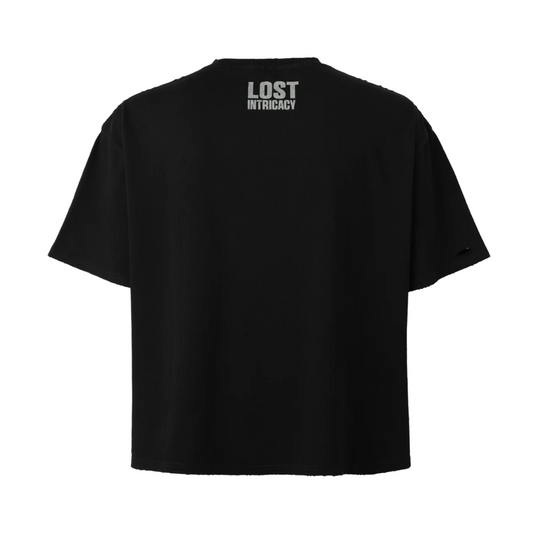 LOST INTRICACY 'OUTLINE' TEE - BLACK