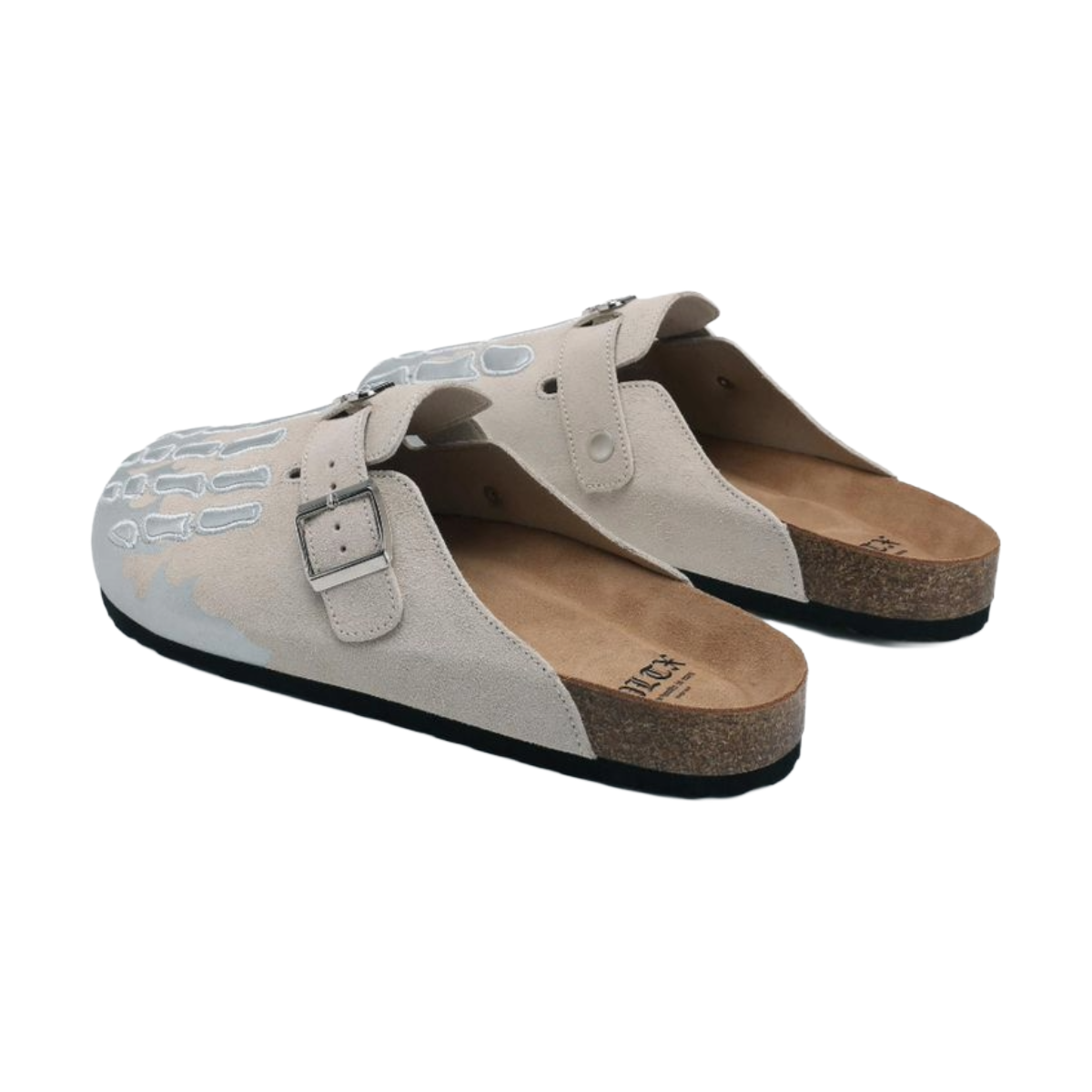POLITICS LIVES MULE - BEIGE/SILVER