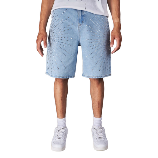 POLITICS 'CARLEN' JORTS - LT BLUE
