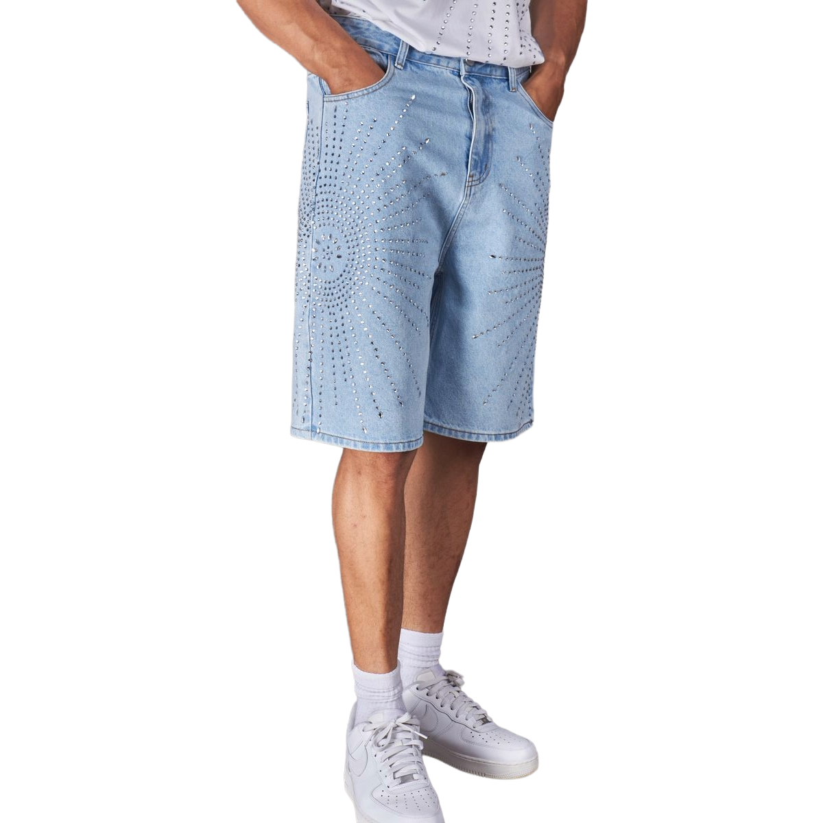 POLITICS 'CARLEN' JORTS - LT BLUE