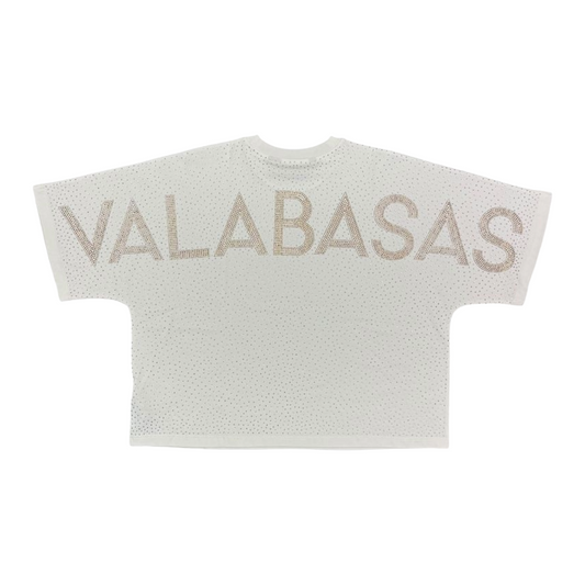 VALABASAS "CONSTELLATION" TEE WHITE/SILVER