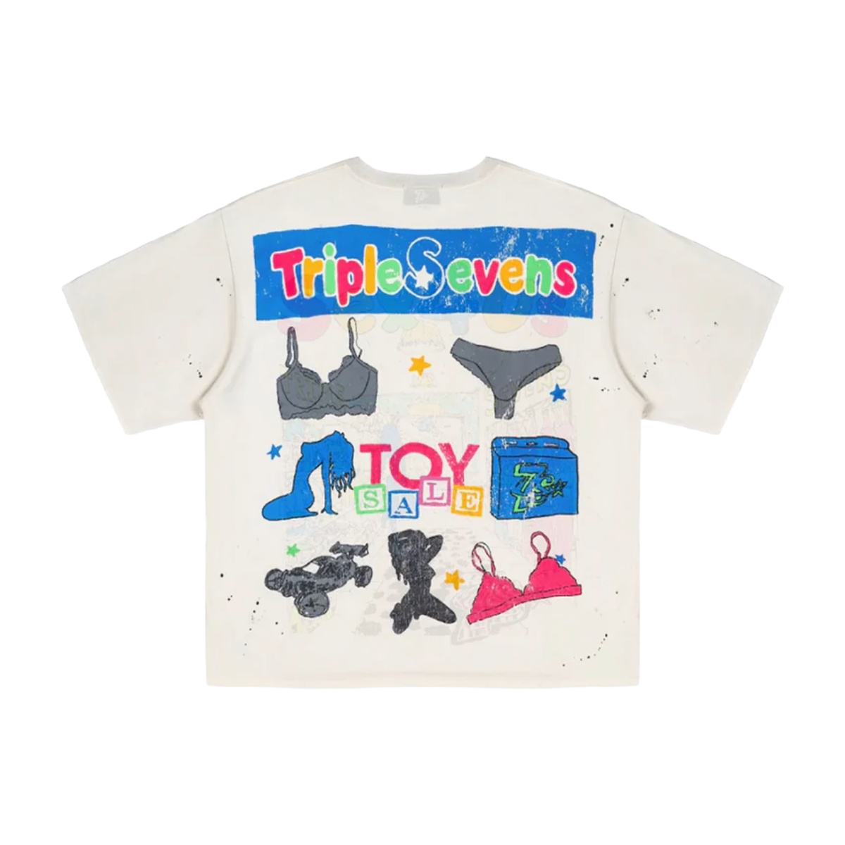 TRIPLE SEVENS SEX 4 US TEE - CREAM