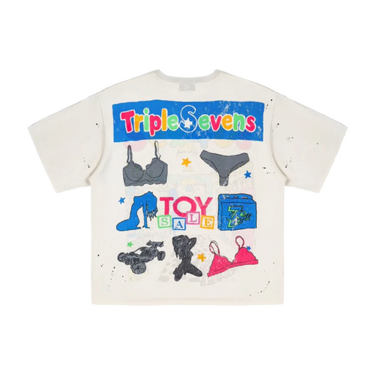 TRIPLE SEVENS SEX 4 US TEE - CREAM