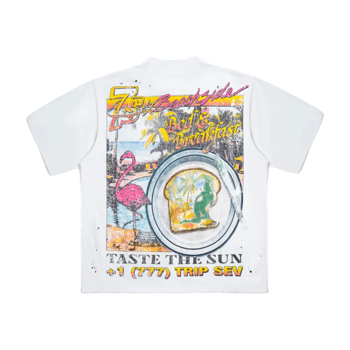 TRIPLE SEVENS GETAWAY TEE - WHITE