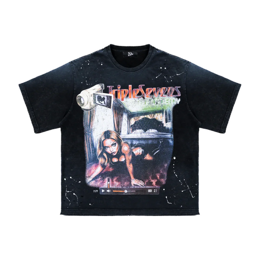 TRIPLE SEVENS FILMSTAR TEE - BLACK