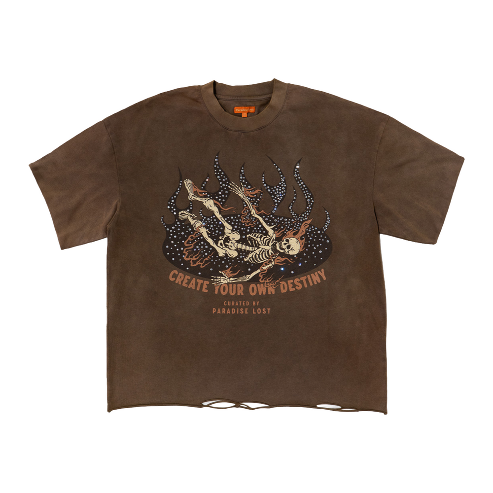 PL FLAMES OF FATE TEE - MOCHA