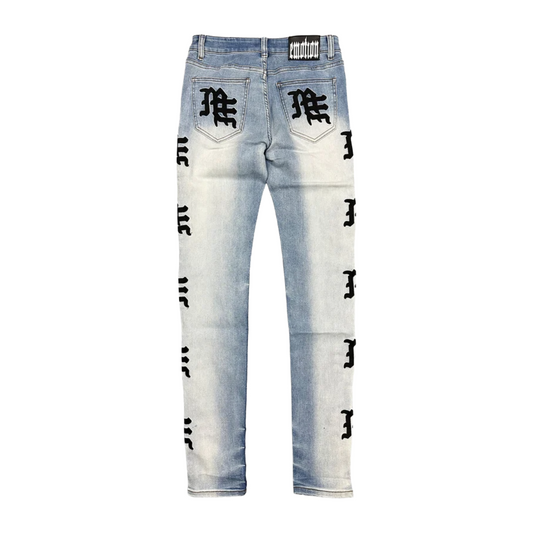 ME MONOGRAM DENIM - LIGHT BLUE WASH