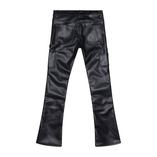 SC 'CUERO' STACKED - BLACK LEATHER