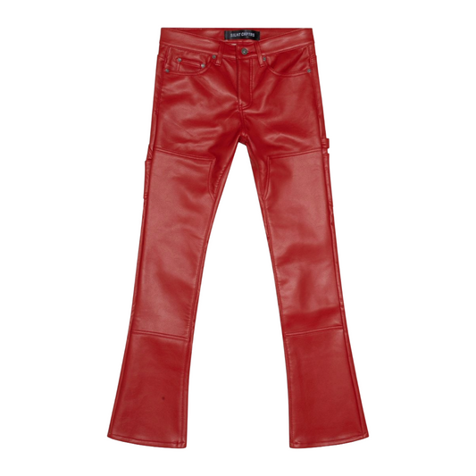 SC 'CUERO' STACKED - RED LEATHER