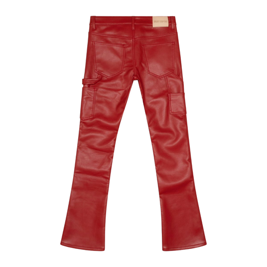 SC 'CUERO' STACKED - RED LEATHER