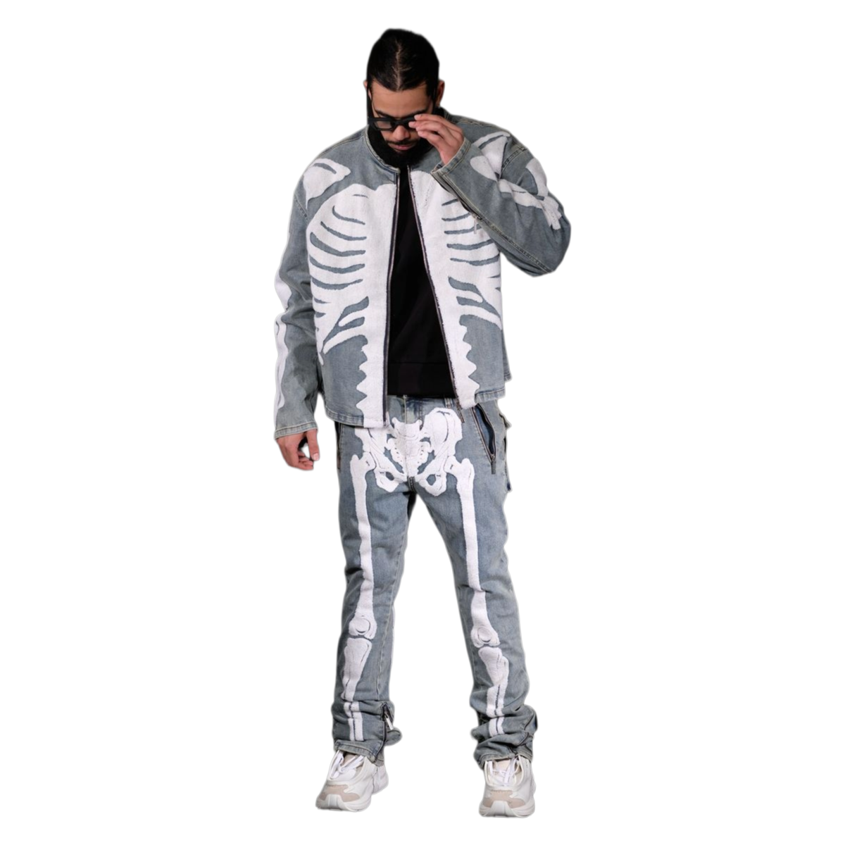 VICIOUS SKELETON DENIM JACKET