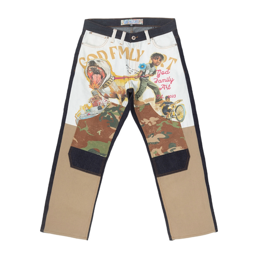 GFA LEASH JEANS - BLUE