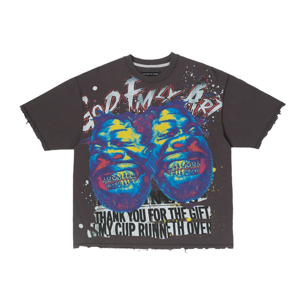 GFA TWIN GRILLZ SS KNIT TEE - SHALE