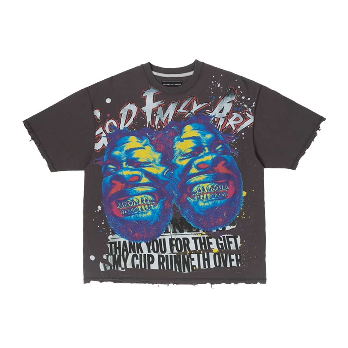 GFA TWIN GRILLZ SS KNIT TEE - SHALE