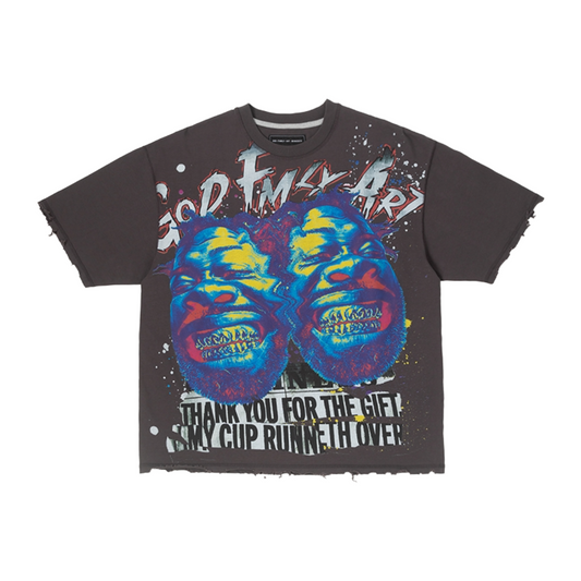 GFA TWIN GRILLZ SS KNIT TEE - SHALE