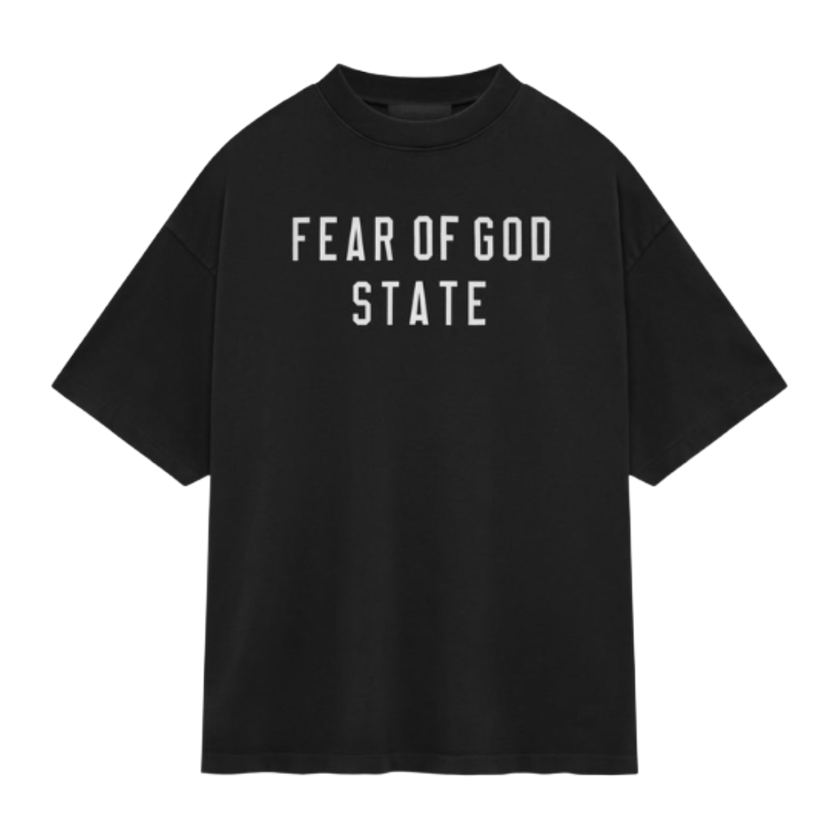 FOG ESSENTIALS HEAVY CREWNECK TEE - BLACK