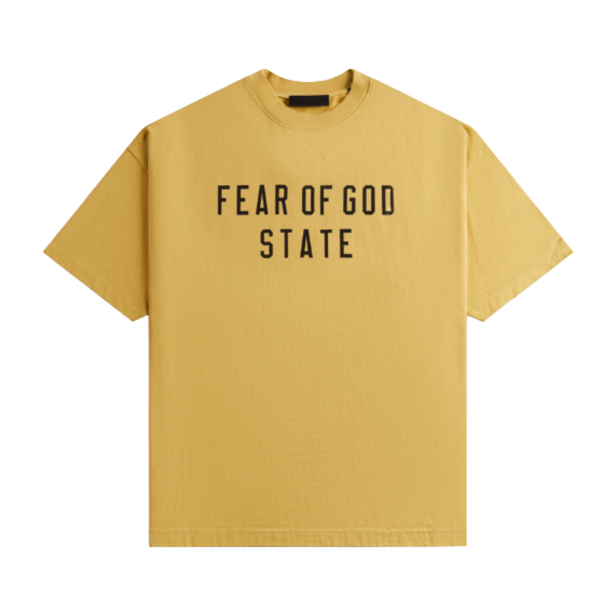 FOG ESSENTIALS HEAVY CREWNECK TEE - AMBER