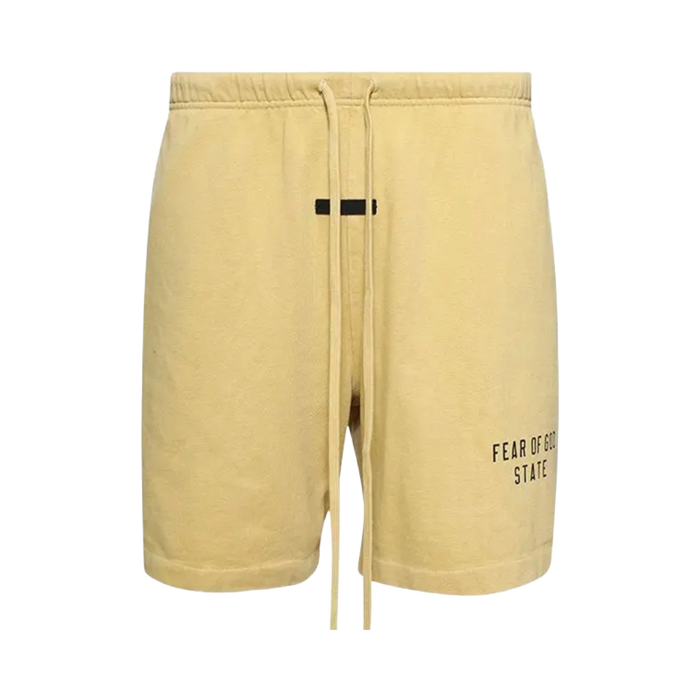 FOG ESSENTIALS HEAVY JERSEY SOCCER SHORT - AMBER