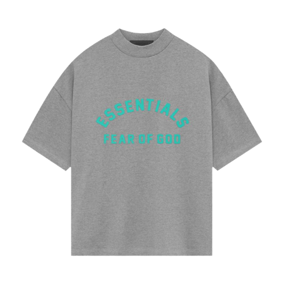 FOG CREWNECK T-SHIRT - GREY/TEAL