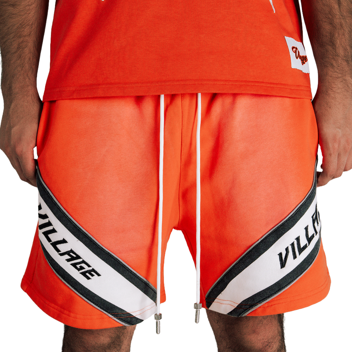 VILLAGE JERSEY SHORTS - ORANGE