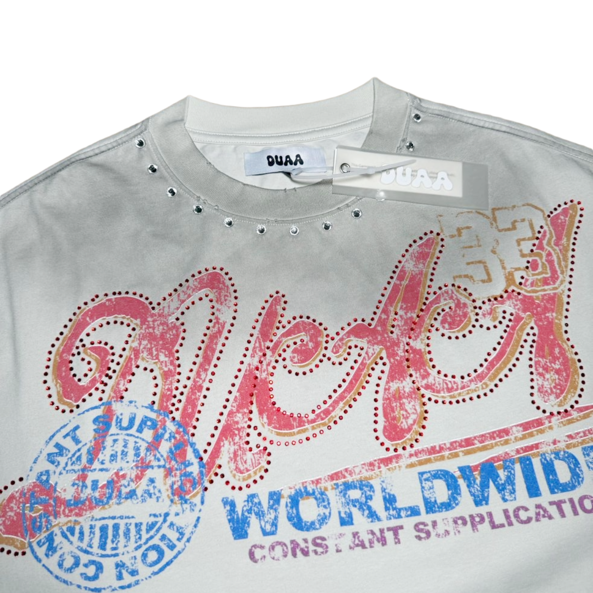 DUAA 'UPPER HAND' TEE - WHITE