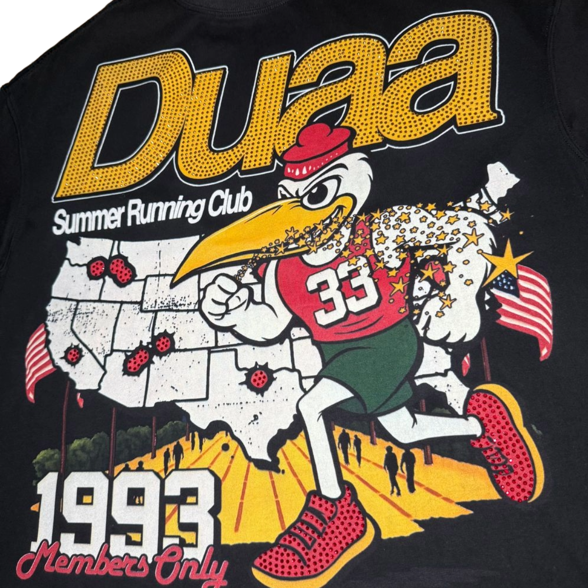 DUAA 'SPRINT' TEE - BLACK