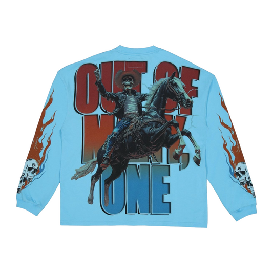 GODSPEED 'BEST WESTERN' L/S TEE - BABY BLUE