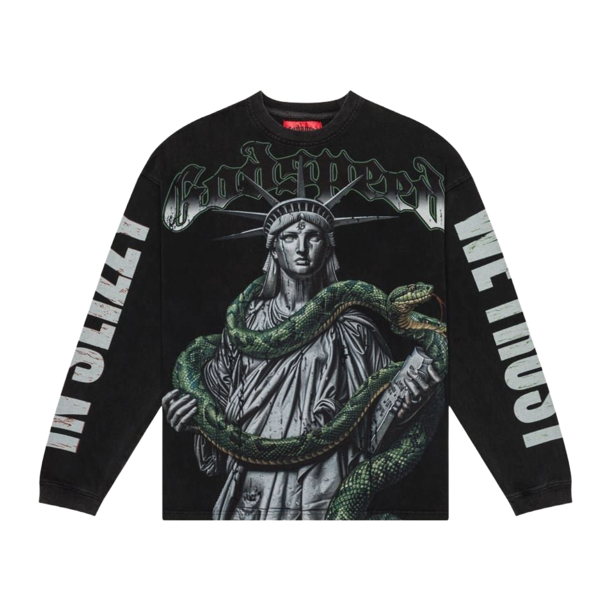 GODSPEED 'TOP 5 SLIZZY' L/S TEE - BLACK WASH
