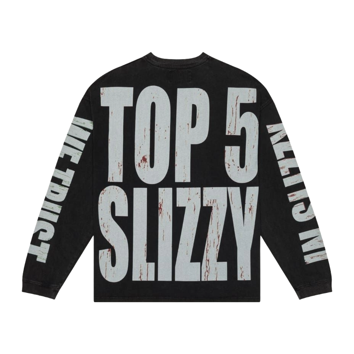 GODSPEED 'TOP 5 SLIZZY' L/S TEE - BLACK WASH