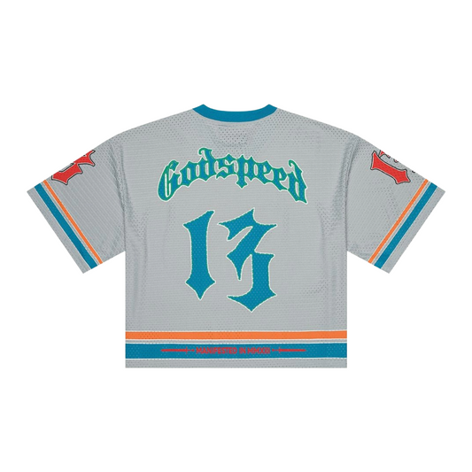 GODSPEED 'FIRST DOWN' JERSEY - GREY/BLUE/ORANGE