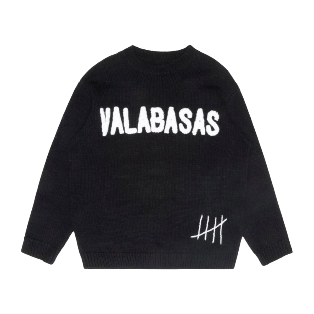 VALABASAS BLACK ALTERED CREWNECK