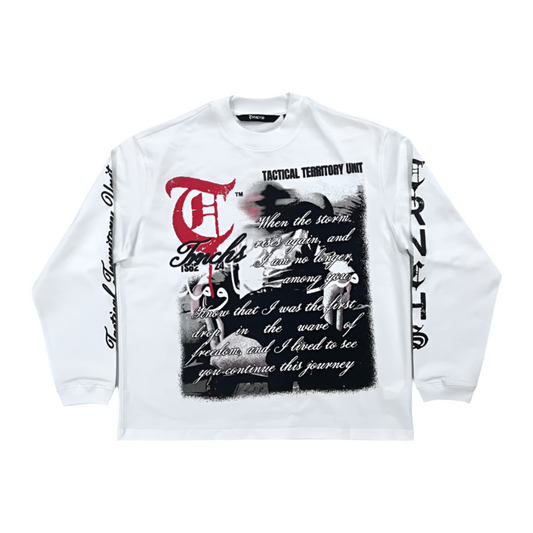 TRNCHS 'KHANDAQ' WHITE MOCKNECK