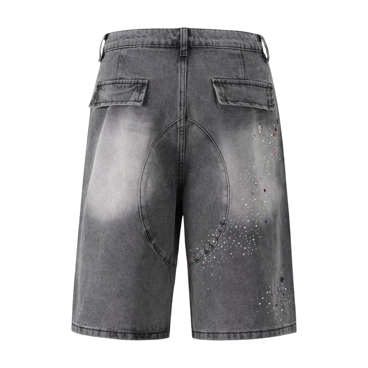 UNDVLPD CHARCOAL GEMSTONE SHORTS