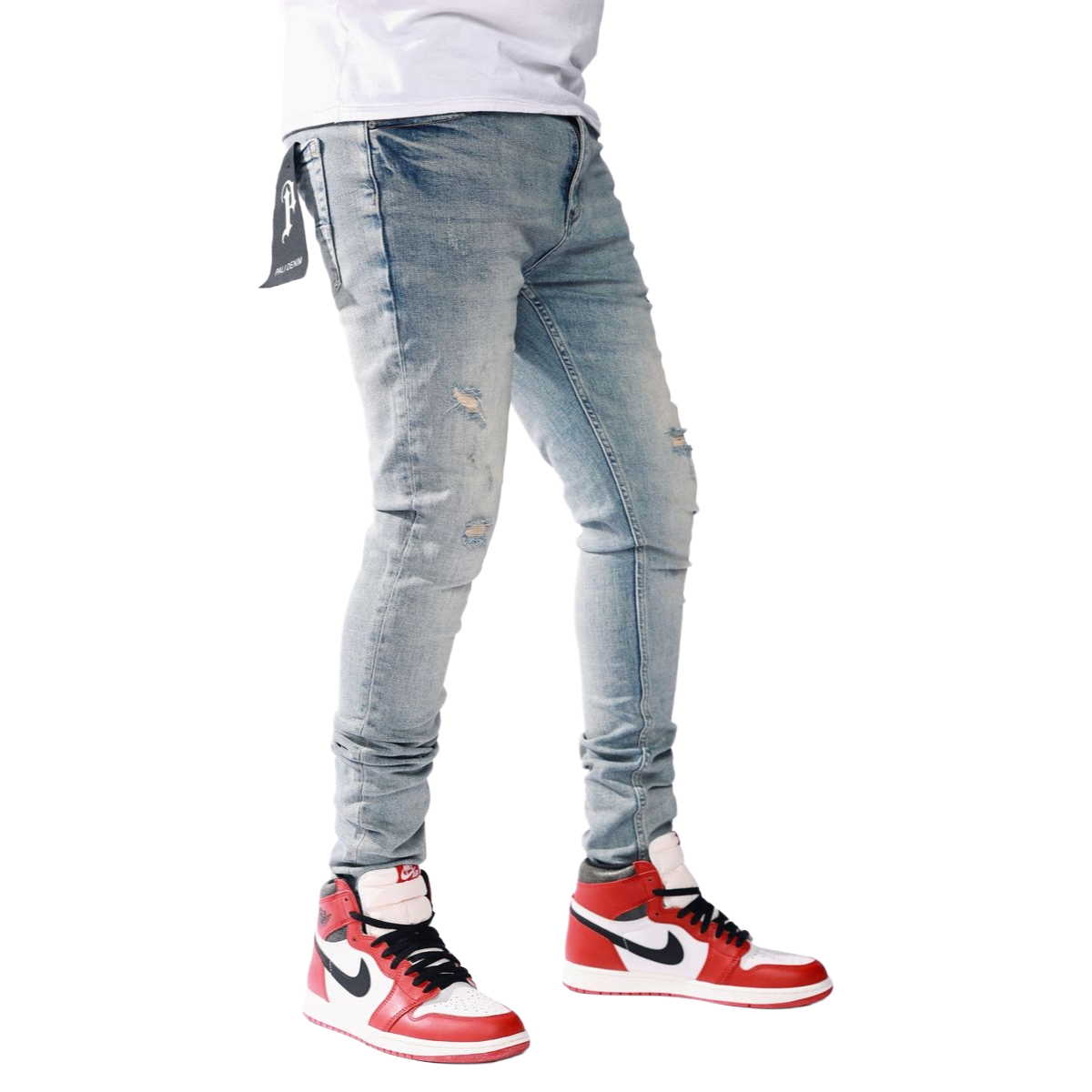 PD RIPPED BLUE (PL013) DENIM