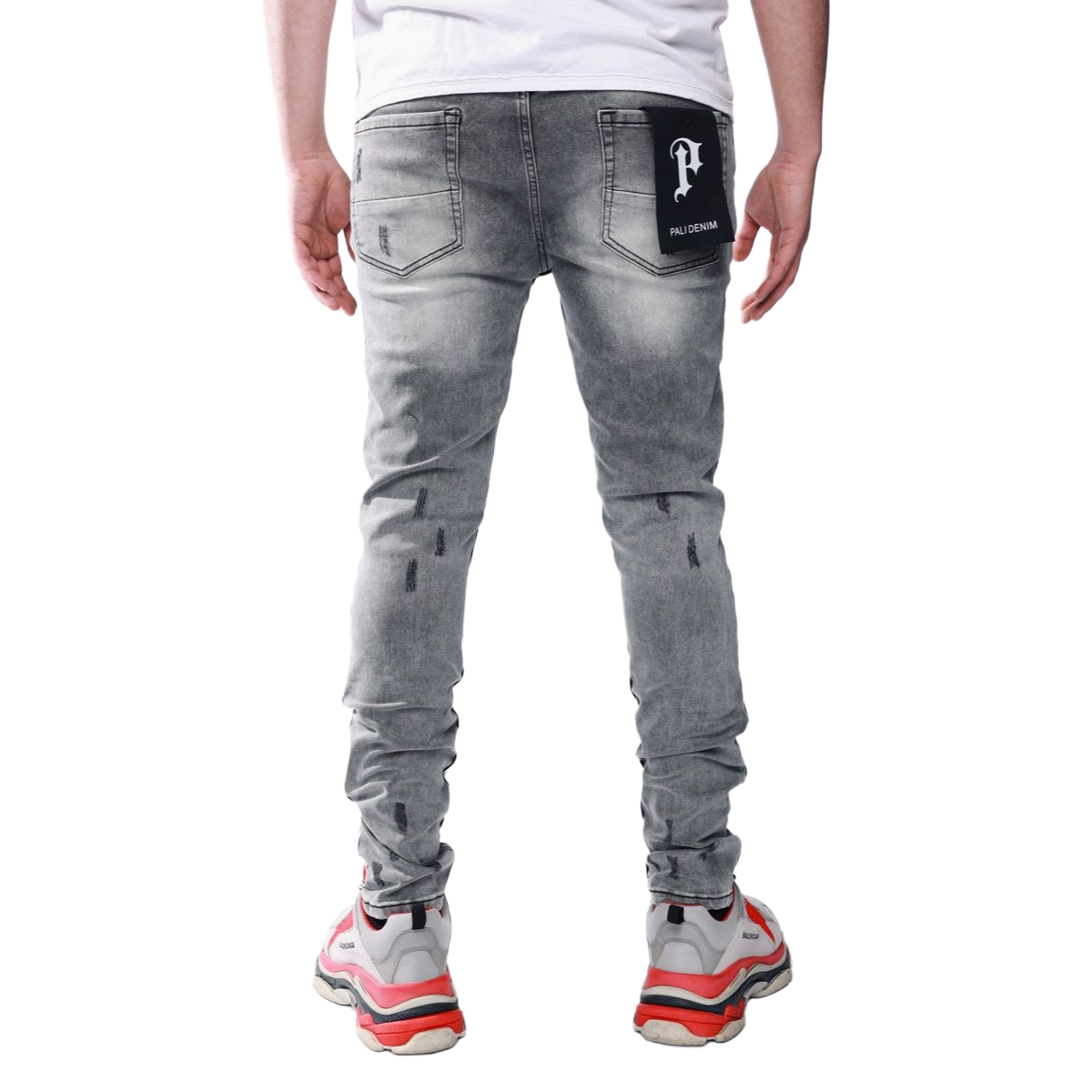 PD LT. GREY BLK (PL002) DENIM