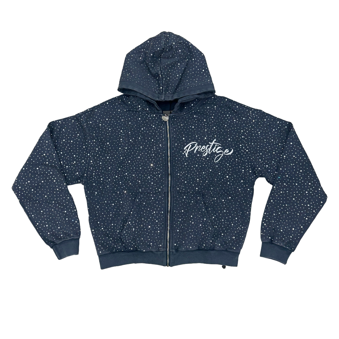 PRESTIGE  DIAMOND HOODIE - BLUE