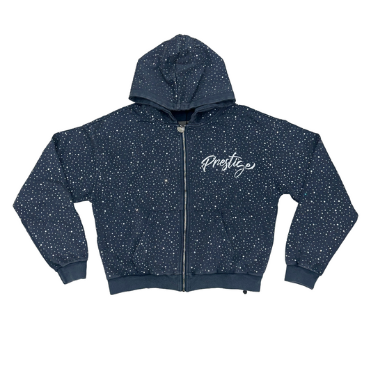 PRESTIGE  DIAMOND HOODIE - BLUE