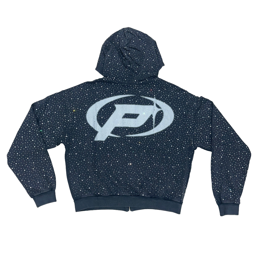 PRESTIGE  DIAMOND HOODIE - BLUE