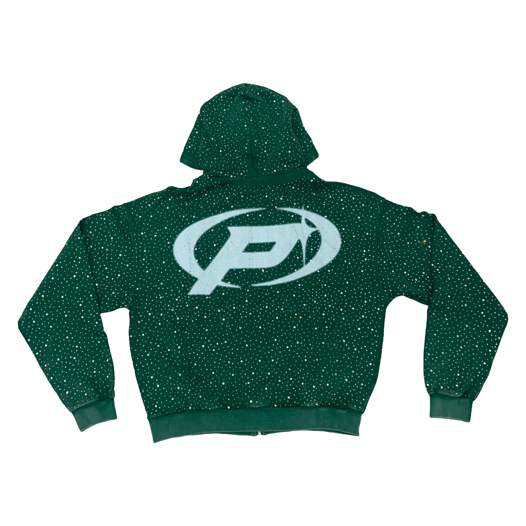 PRESTIGE  DIAMOND HOODIE - GREEN