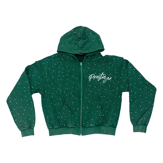 PRESTIGE  DIAMOND HOODIE - GREEN