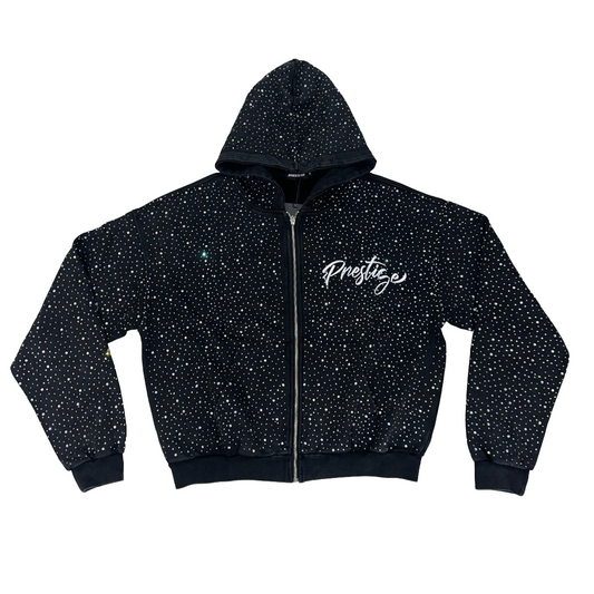 PRESTIGE  DIAMOND HOODIE - BLACK