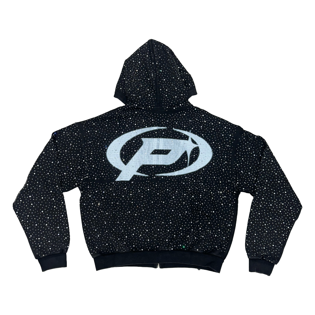 PRESTIGE  DIAMOND HOODIE - BLACK
