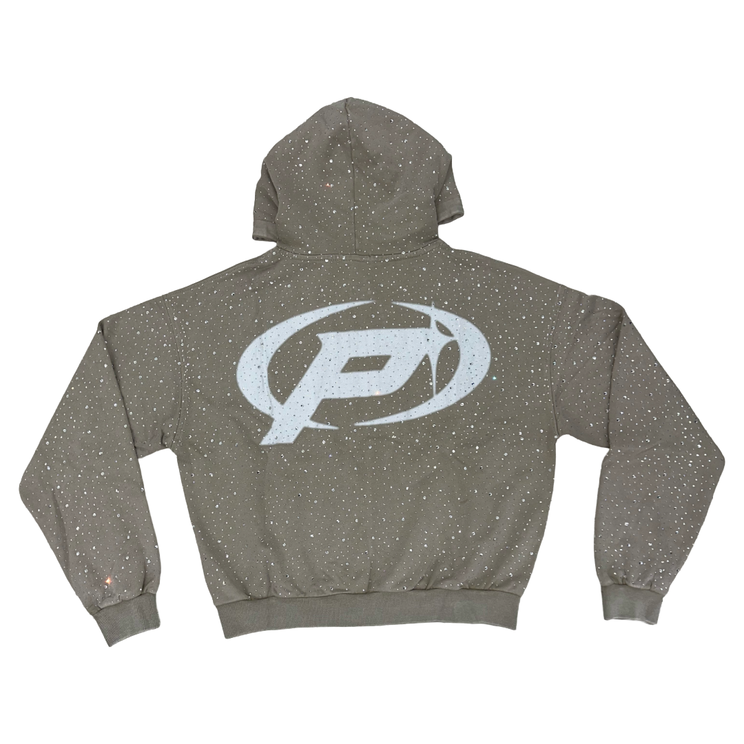 PRESTIGE  DIAMOND HOODIE - TAN
