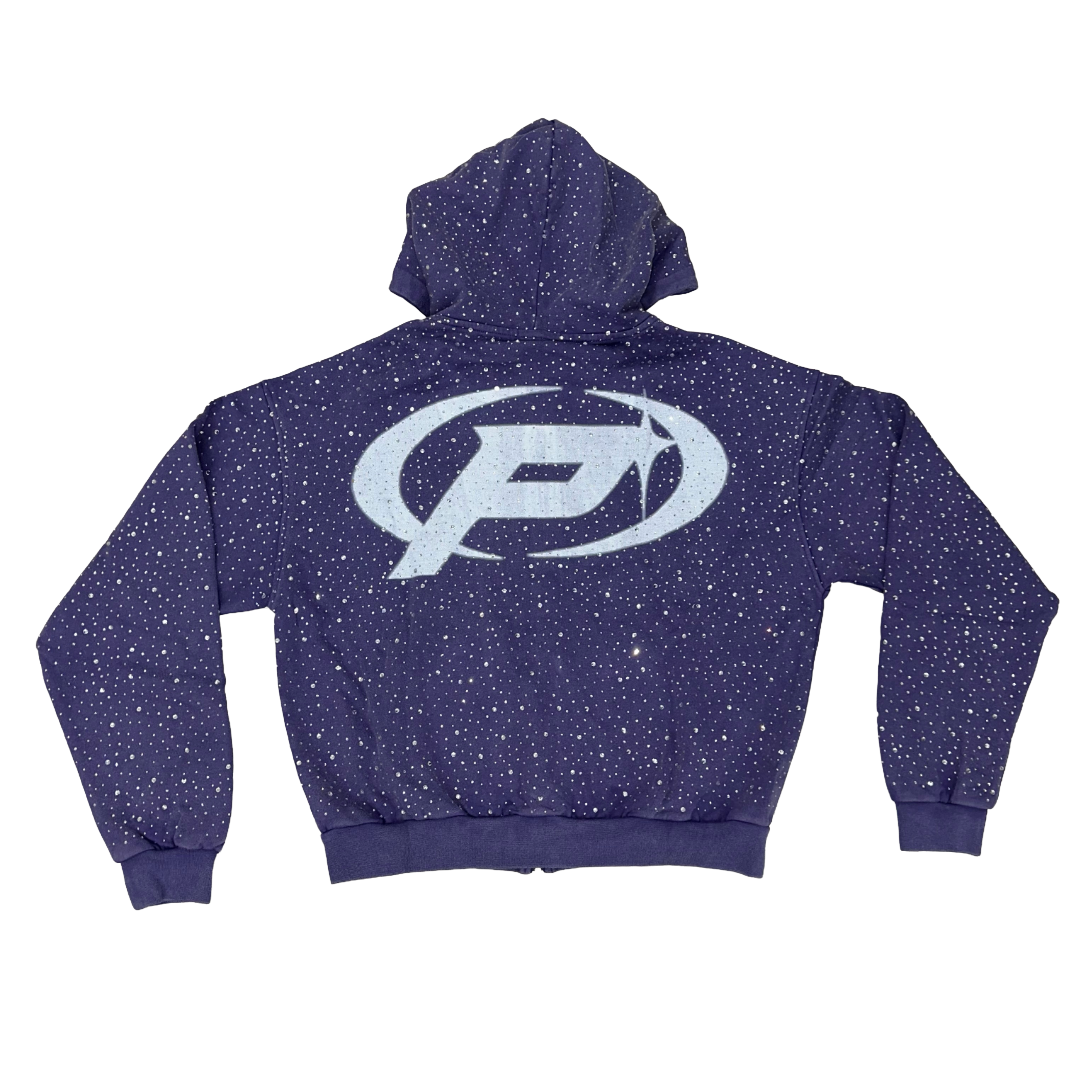 PRESTIGE  DIAMOND HOODIE - PURPLE