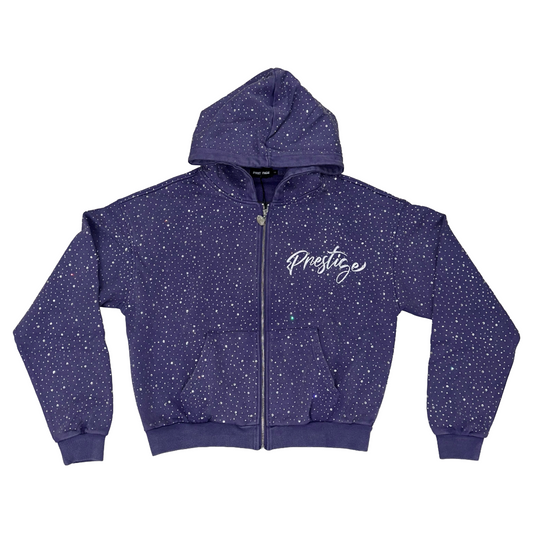 PRESTIGE  DIAMOND HOODIE - PURPLE