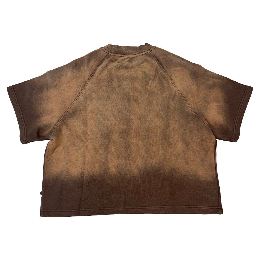 PRESTIGE RHINESTONE ROYLTY TEE - BROWN
