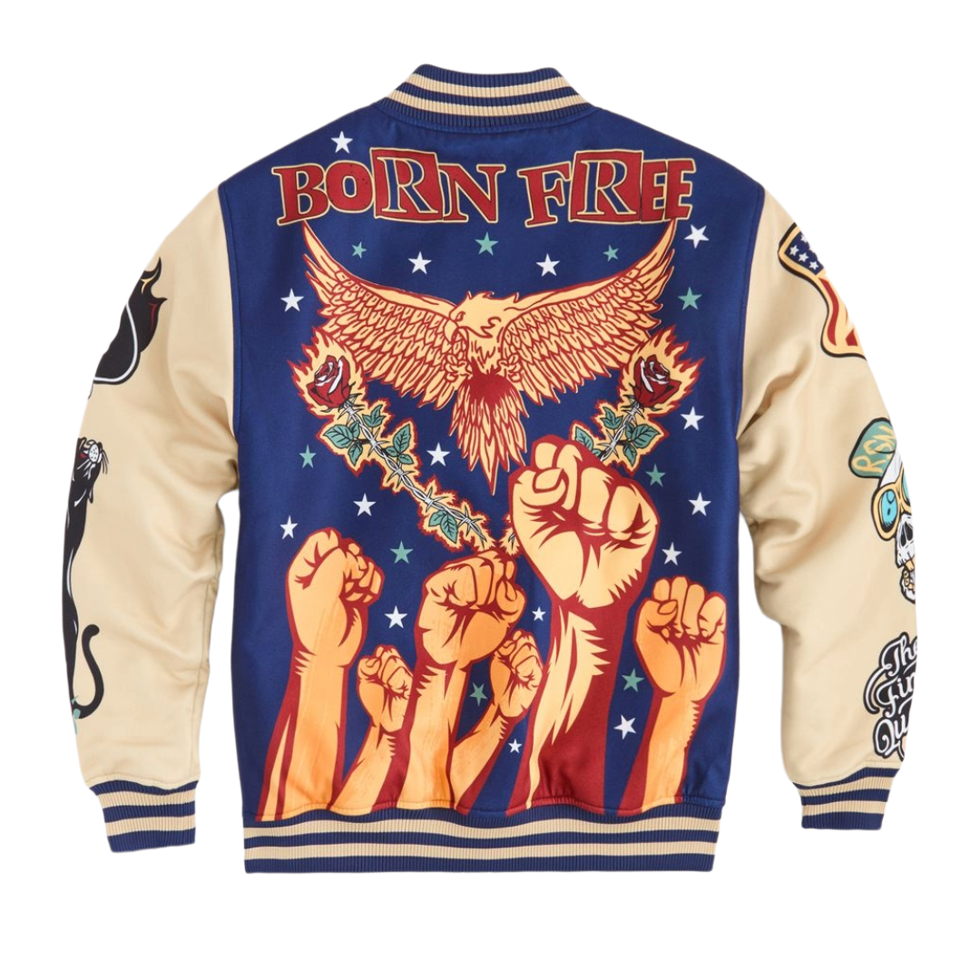 REASON BORN FREE VARSITY JACKET (RER5-001)